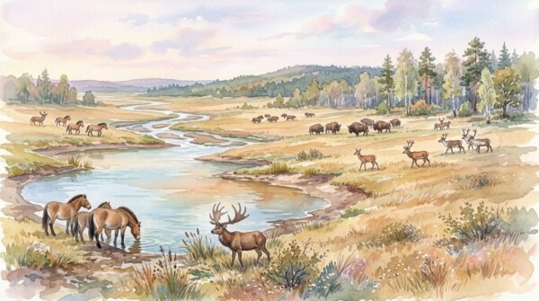 Paleolithic ecosystem during Neanderthals' times