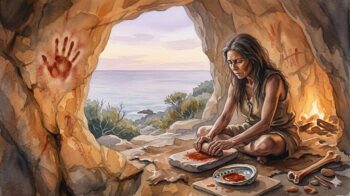 The ochre worker in prehistory.jpg