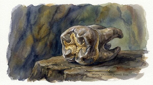 fossilised Neanderthal molar