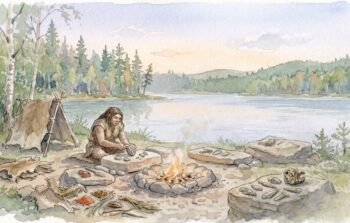 stone age glue making