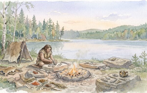 stone age glue making