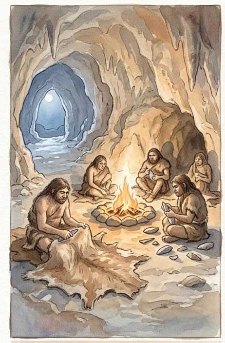 What a Winter Night in a Neanderthal Camp Might Have Sounded Like